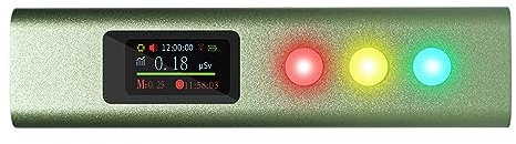 Detector de radiación nuclear de alta sensibilidad con alarma de luz de sonido contador Geiger para monitoreo de la salud