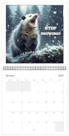 Calendario De Pared,Planificador Con Tema De Animales,Almanaque Mensual Para Pared | Para Cocina Dormitorio Oficina Estudio Residencia Universitaria Y Departamento