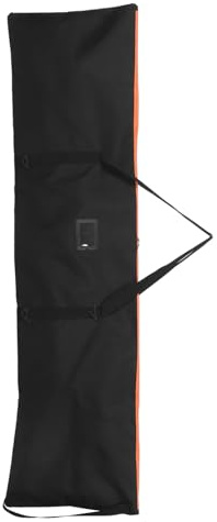 INOOMP Bolsa de Snowboard Negra para Esquí 65,8 X 16,1 X 0,3 Pulgadas Resistente para Viajes en Avión Ventana para Etiqueta y Almacenamiento de Accesorios para Deportes de Invierno