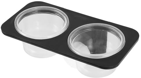 LIFKICH Gamelle d'eau et Bol de Nourriture pour Reptiles Ventouse en Plastique, Construction Solide, Pratique pour Nourrir Geckos et Lézards Terrariums en Verre ou Acrylique