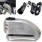 ARTAGO 32S1 Pack Bremsscheibenschloss mit Alarm 120db Hohe Sicherheit + Halterung für BMW (R1250GS, R1200GS, F850GS, F800GS, F750GS, F700GS, G310GS, F900XR), SRA Homologiert Stahl