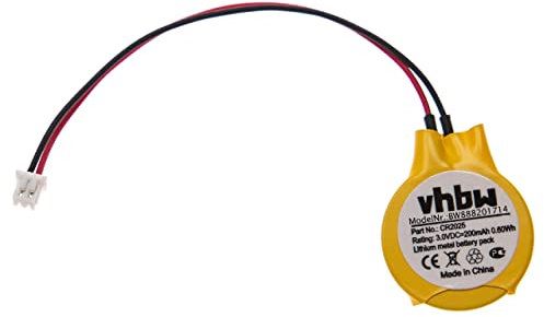 vhbw BIOS-Batterie kompatibel mit IBM Lenovo ThinkPad T30, T40, T22, T23, T20, T21, T60, T43, T41, T42 Computer Notebook (200 mAh, 3 V, Li-Mn)
