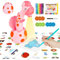 MOMSIV Projecteur de dessin pour enfants, jouet de suivi et de dessin, planche à dessin avec 72 motifs colorés, cadeau pour garçons et filles, rose