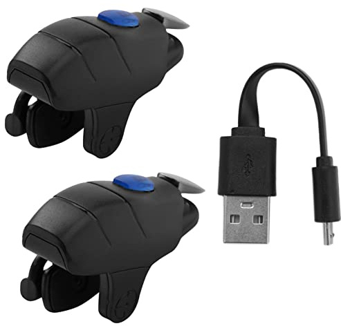 PLEASANT ContrôLeur de Mobile Manette de L1R1 DéClencheur Bouton de ViséE Joystick de Tir pour Bouton en Alliage PUBG Anti-DéRapant Appuyez sur la Tranche de Pot IntéGréE