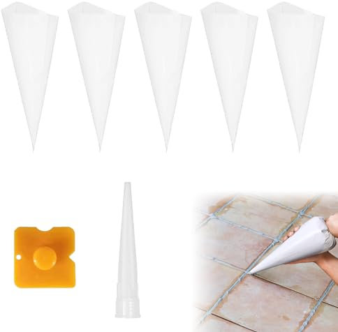 Mörtelbeutel,Fugenfüller Beutel,Bolsa de Cemento,Bolsas de Mortero de Calafateo,5 Pieza Bolsa Aplicadora de Mortero,Bolsas de Lechada de Azulejos,Bolsa de Mortero de Mampostería