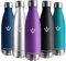 Vikaster thermos 500ml, Auslaufsicher thermosflasche 0.5L, BPA-Frei Wiederverwendbar thermoskanne, trinkflasche edelstahl für Fahrrad, Camping, Yoga, Gym, Fitness, Schule, Reisen, Outdoor