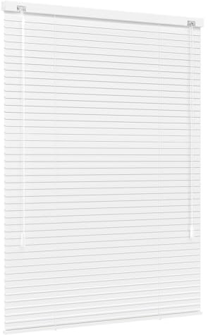 Jalousiescout Lightless Jalousie Aluminiumjalousie, Verdunkelungsrollo, Innovative Verdunkelungstechnik, Sichtschutz, ohne Bohren, 50 x 130 cm (BxH), Weiß matt