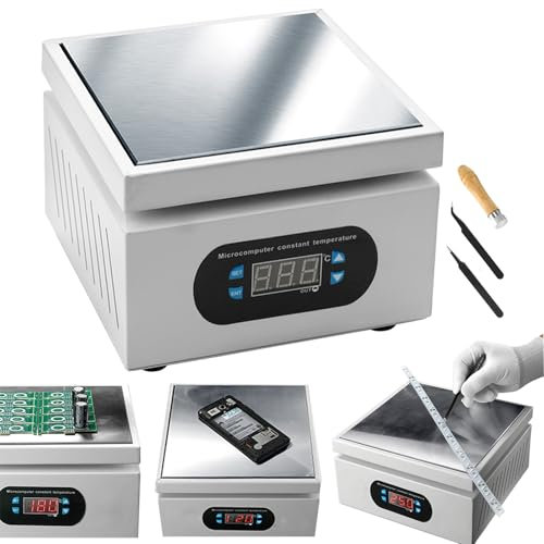 Plaque Chauffante, 500W 150X150mm Plaque Chauffante Numérique LED Pour Micro-Ordinateur Plaque Chauffante électrique Laboratoire Soudure équipement Laboratoire Scientifique Fournitures Laboratoire