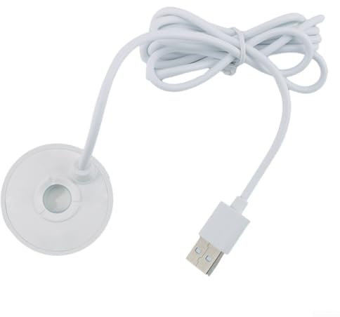 Fabricante de niebla alimentado por USB para peceras, generación automática de niebla para impresionantes efectos decorativos (blanco)