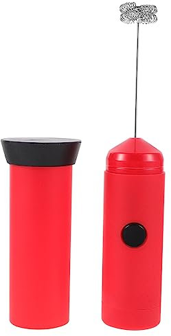 Cabilock Montalatte Elettrico Portatile Schiumatore Per e Latte Mixer Inossidabile Design Ergonomico Per Uso Rosso Batteria