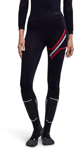 FALKE Femme Warm 3/4 W Ti Fil Fonctionnel Séchage Rapide Couche De Base Inférieure, Noir Black 3000 Iconic, S EU