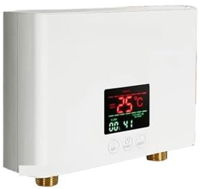 Calentador de agua eléctrico, Calentador De Agua Instantáneo De 3000/5500W, Ducha Eléctrica, Calentador De Agua Instantáneo Sin Tanque Con Control Remoto For Baño Y Cocina Para cocina y baño(220 5500W