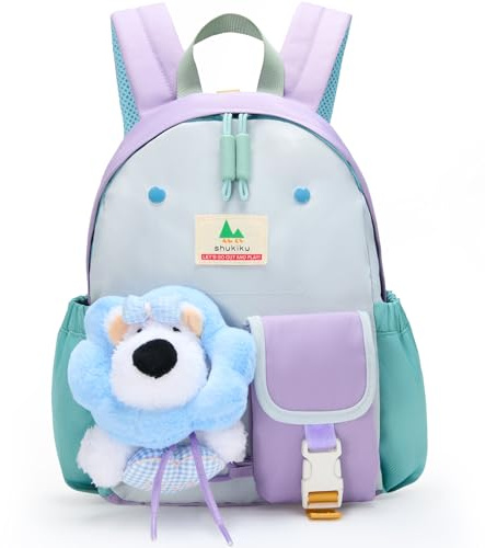 shukiku Toys for Girls, 3 Year Old Girl&Boy Gifts, Toddler Backpack Best Gift for 1-3 Years, Toddler Removable Doll Backpack