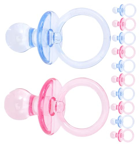 JUMPLAWN 24pcs Mini Pacifier Charm Pacifier Ornaments Shower Decorations Table Scatter Diy Craft Supplies Boys and Girls Toys