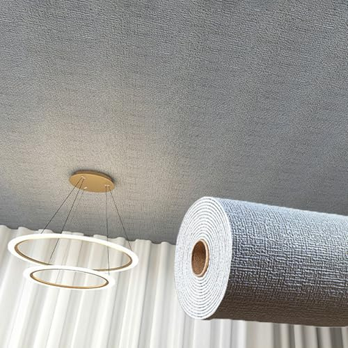 Unikicool Piastrelle per soffitto in PVC Decorativo,Pannelli per Controsoffitti in Schiuma di PVC,Rivestimento per Soffitto per Seminterrato,Spessore 2 mm,per casa Ufficio e Rivestimento murale