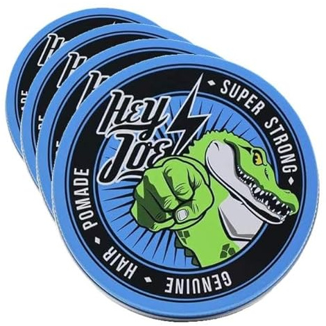 HEY JOE - Genuine Hair Pomade SUPER STRONG 15 ml | Pomata per Capelli SUPER STRONG FIXATION 15 ml (Confezione da 4)