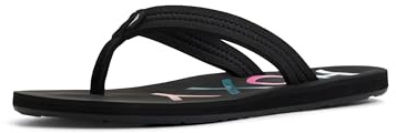Roxy Women's Vista Flip Flop Sandal, Black, 7