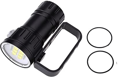 Mumusuki LED Immersioni Subacquee Torcia, 3.7V 28800 Impermeabile Handheld Video Fotografia Torcia Subacquea Immersione Luce Lampada Illuminazione Sottomarino Lampada di Torcia