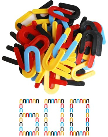 Storystore U-formade plattor nivelleringssystem, verktyg, hästsko-avståndshållare av plast, fogavståndshållare för golvplattor, fogkors, terrassplattor (multi, 1,5 + 3 + 5 6 mm – 600 stycken)