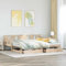 vidaXL Daybed with Trundle & Storage Drawers Pine - Solid Wood Sofa Bed, 90x190 cm for Bedroom/Living Room