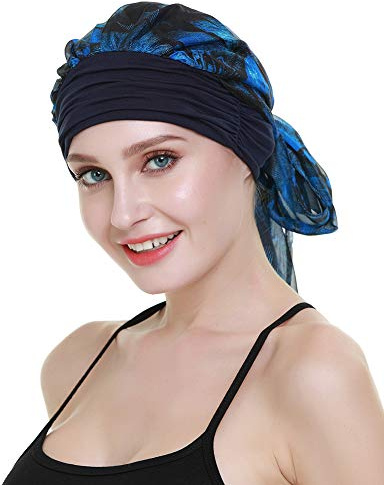 FocusCare Cubre la Cabeza de Las Mujeres cáncer pre - Atado Headwrap quimio Paciente turbantes Bufandas Regalo