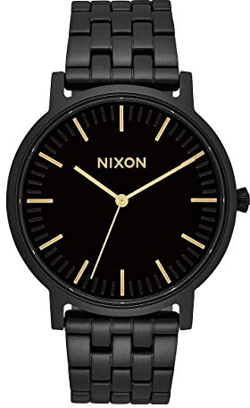 Nixon Armbanduhr Porter All Black / Gold