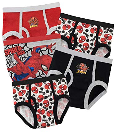 Spiderman Biancheria Intima delle Ragazzi Uomo Ragno Confezione da 5 - Multicolore - 5 a 6 Anni
