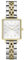 Rosefield Damenuhr The Boxy XS Gold Eckiges Gehäuse - Weißes Zifferblatt mit Goldenem & Silbernem Edelstahl Band QMWSSG-Q023