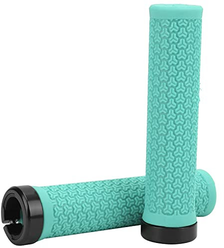 2st Cykelhandtag, Cykelstyr Grepp Stötdämpande Gummi Enkel Låsning Grepp(Bianchi Blue)