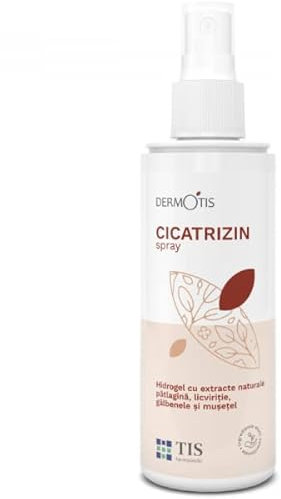 TIS Cicatrizin HidroGel - Stimola il Processo di Guarigione della Pelle, Tessuti | Scottature solari, Ferite, Geloni, Ustioni, Eczemi, Punture di Insetti | con Camomilla | Idrata e Lenisce - 100ml