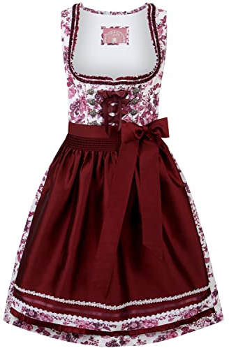 Stockerpoint Dirndl Nikola Vestito per Occasioni Speciali, Bordeaux, 42 Donna