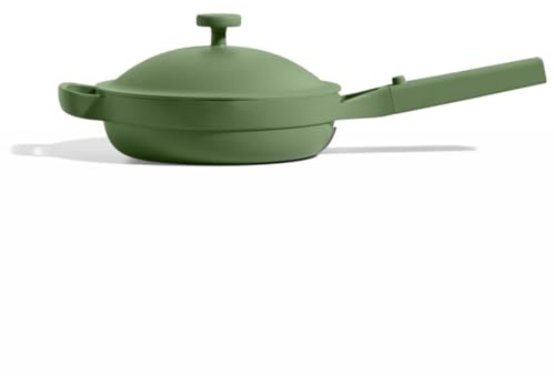 Our Place Mini Always Pan 2.0-22cm (1.1L) Nonstick, Toxin-Free Ceramic Cookware | Patented 10-in-1 Aluminum Frying & Sauté Pan | Safe for Oven, Induction & All Cooktops up to 232°C | Sage