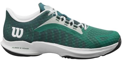 Hurakn Pro Zapatillas de Pádel, Hombre, Talla 42, Verde/Blanco/Negro (Evergreen/White/Black)