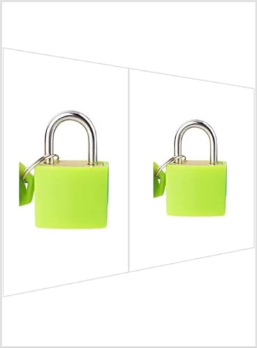 Suitcase Locks Padlocks, Small Luggage Locks with Keys with Outdoor Travel Luggage Suitcase Baggage Metal Travel Padlocks for Backpack Gym Locker Laptop Bag Multicolour (2 Pcs Light Green)
