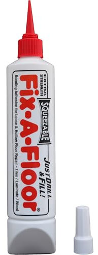 Fix-A-Floor Squeezy All-in-One Reparaturkleber für lose, hohle und knarrende Fliesen, Holz, LVT, LVP und Laminat