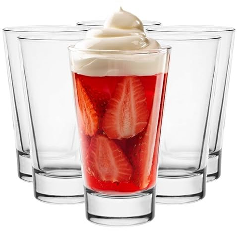 Glasmark KROSNO 1992 Coupes À Glace En Verre Transparent Coupes À Dessert Lot De 6 Lavables Au Lave-Vaisselle 300 ml