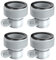 Pool Filter Pump Hose Adapter Converter Type B - 1.25 Inch to 1.5 Inch Replacement Connector for Swimming Pool Accessories | Universal Fit for Intex Pool Pumps & Hoses (4 Pack)
