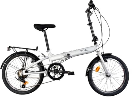Basis Bikes YOAC Alloy Folding Bike, 20in Wheel - Silver