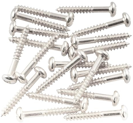 Musiclily Basic Skruv Tremolo Stall montering, Krom (20 st) | för Strat Style Gitarr 6,5x 28,5mm