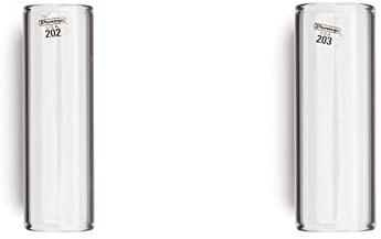 Jim Dunlop Regular Glass Guitar Slides - Model 202 & 34203000001 203 Large Reg Wall Pyrex Glass Guitar Slide