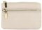 Double Tree - Petit Porte-Monnaie Cuir Véritable Grainé Ou Irisé Femme - Portefeuille Porte-Cartes 2 Compartiments - Mini Sac De Rangement Multifonctionel - Beige