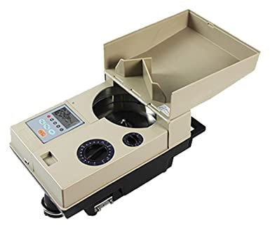 Macchina contasoldi Contatore di monete, Strere e monete multi-country Wrapper Conteggio elettronico Conteggio Macchina Contatore di monete Sorter HS-518 Rilevamento preciso(EU)