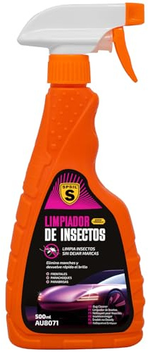 SPSIL Limpiadores para Coche 500ml - Limpiacristales, Limpiador de Llantas y Limpiador de Insectos - Fórmulas Especializadas para Vidrio, Llantas y Carrocería LIMPIADOR INSECTOS 500ml