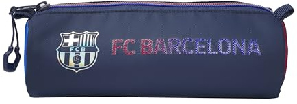CYPBRANDS- FC Barcelona- Estuche, Portatodo, Material Escolar, Color Blaugrana, Barça, Mes Que un Club, Producto Oficial