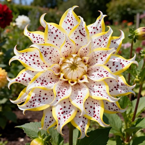 Rizoma de Dalias perenne&ideal para embellecer el paisaje.adecuado para plantación al aire libre，-8Rizomas-E