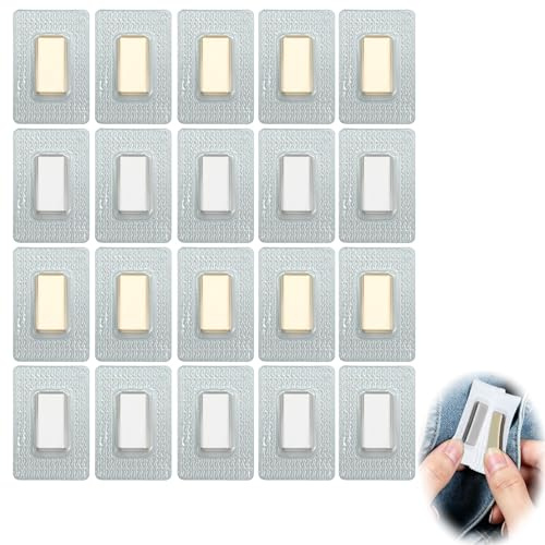 20 imanes ocultos para coser, bolsa magnética, botones magnéticos invisibles para coser tela, cortina, ropa, bolsos de mano 20 x 10 x 2 mm