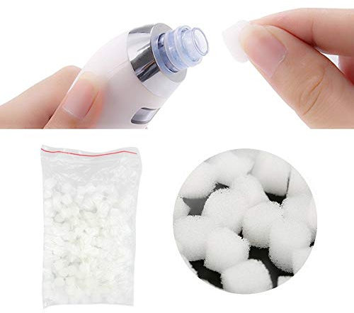 Porenreiniger Filter Schaumstoff Sauggerät-Zubehör, 150 Stück Ersatz-Filterschwamm Für Vakuum Mitesserentfernungsgerät Zubehör Komedo-Saugnapf