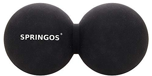 SPRINGOS Doppelball Duoball Faszienball Härtegrad: hart Twinball Massageball 13 cm