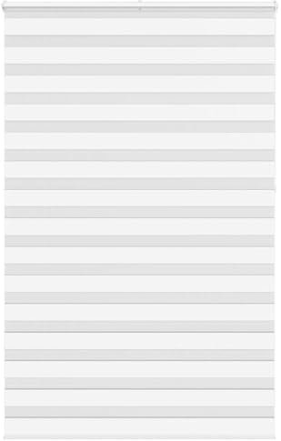 vidaXL Zebrarollo Weiß 150x230 cm Stoffbreite 145,9 cm Polyester, Zebra-Rollo, Doppelrollo, Zebra-Jalousie für Fenster, Doppelrollo, Zebra-Rollo