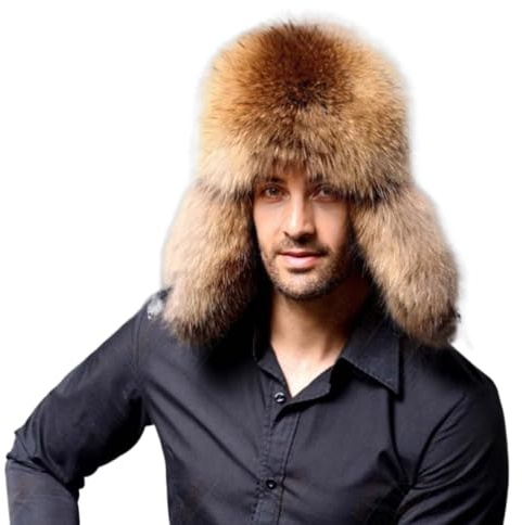 Sombrero de cazador de invierno ruso para hombres y mujeres con forro de piel sintética de conejo, sombrero de aviador con orejeras a prueba de viento, 02-caqui, One Size